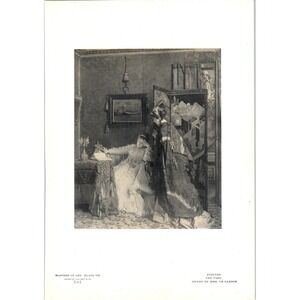 The Visit - Stevens c1905 Art Print D15